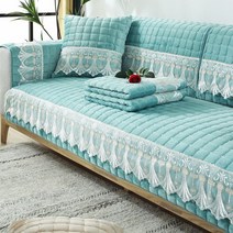 클리어런스 플러시 소파커버 두꺼운 미끄럼 방지 모던 쇼파패드, 피비그린