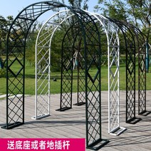 정원 가든아치 단독주택 꾸미기 아치 꽃 랙 등산 등나무 유럽 의 철제 공원 야외 장미 문 브래킷, [08] 다크그린폭 2.2높이 2.3, [01] 중간