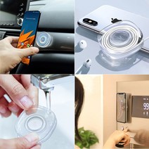 퀸즈앤킹스 만능나노 강력 스마트폰 논슬립패드 핸드폰거치대 휴대폰거치대, 만능나노 강력 스마트폰 패드 정방형