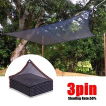 철망 울타리 그물망 능형망 철조망 휀스 블랙 3 핀 안티-uv HDPE 음영 그물 정원 인클로저 화면 울타리 개, 01 3Pin Black Nets_14 2x7m