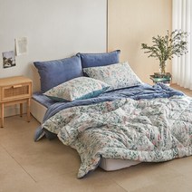 [클푸]알러지케어 따뜻한 클로이 세미극세사 차렵이불 Q