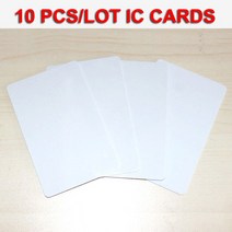 액세스제어 NFC 카드 RFID 키 태그 액세스 제어 13.56 MHZ 비접촉식 고주파 Jetons IC 흰색 PVC 출석 6 개, [01] 6 pcs