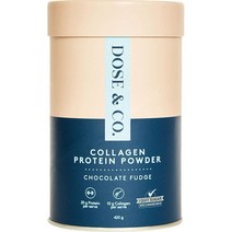 뉴질랜드 도즈앤코 Dose & Co 콜라겐 프로틴 초콜렛 퍼지 파우더 420g, 1팩