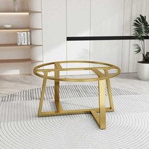 원형 테이블 가구발 받침대 다이 스탠드 보강대 렉, 50x높이43cm골드60cm데스크탑에적합