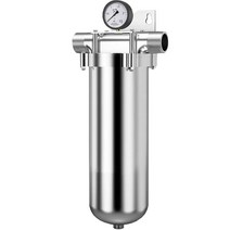 대용량 지하수 여과기 수돗물 침전물 녹물 처리기, 압력게이지4포인트 PVC 접착 조인트10톤