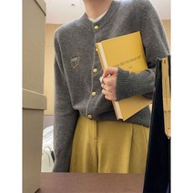 박시니트가디건 전문점 궤짝을 치우다 일찍이 봄 고퀄리티 감각 자수 작은 키 이너웨어 스웨터 코트 15 4992495537
