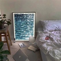 물결 바다 보석십자수 물멍 비즈 그림 DIY 취미 생활 다이아몬드 페인팅, 50x70cm