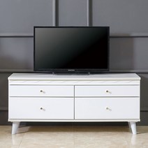 디저트 북유럽 하이그로시 TV 거실장 티비다이, 디저트 1200 서랍형 거실장, 화이트