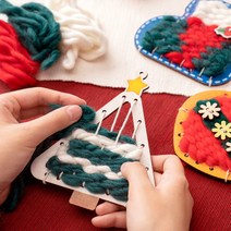 만들기자랑크리스마스 위빙키트/만들기재료/미니 위빙아트/위빙, 크리스마스 위빙키트-트리