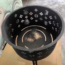 볼케이노화로대 용광로 미니 캠핑 야외 화로대 장작, BBQ 그릴망 55cm