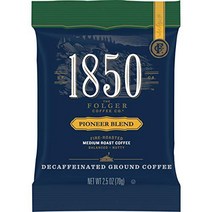 1850 Pioneer Blend Decaf Ground Coffee Fraction Pack Medium Roast 2.5 oz 24 Count, 1, 70.874g