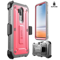 Supcase LG G7 ThinQ 핸드폰케이스 보호필름 휴대폰케이스 스탠드 클립벨트