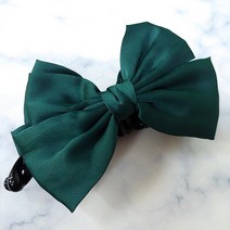 SUNNYDAY 국산 왕 리본 빗살 바나나핀 헤어핀 머리핀 큰 대형 빅 성인 여성 반머리 올림머리 반묶음 한묶음 삔 WW1