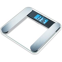 InnoHaus 체지방 분석기 스케일 Bmi 다중 사용자 및 인식 디지털 체중계 XL LCD 조명 디스플레이 ABF220 실버