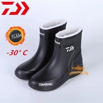 낚시복 Daiwa-낚시화 아웃도어 하이킹 피싱슈즈 남성용 미끄럼 방지 튼튼한 방수 플러스 벨벳 고무 장화, 07 45, 10 Picture Color 10