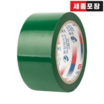박스테이프 라바타입 OPP 투명 칼라 동양 테이프, 폭50 길이50, 10개, 녹색