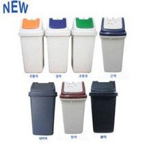 사각 5호 대형 휴지통 50L 다용도 분리수거함 7종, 밤색
