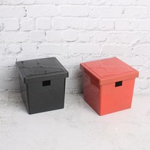 JNS 멜라민 사각찬통 / 락교통, 흑색, 1개