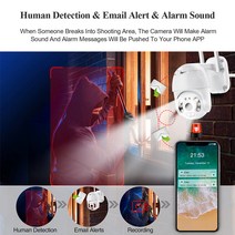 현관문CCTV 현관cctv무선 무선카메라 무선cctv Techage-1080P 3MP 무선 카메라 스피드 돔 PTZ IP 사람 탐, 05 3MP 12V1A 64GB_04 영국 플러그