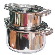 인덱션 전용 스텐 냄비 인덕션용 곰솥 찌개 국 요리 인덕션곰솥 대형 냄비 양수곰솥 스텐곰솥 2종, 단품, 단품