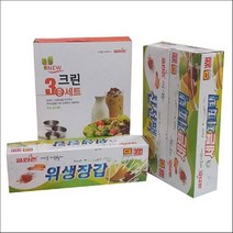 [RA㏓] 크린손 뉴3종세트(지퍼백.팩.장갑) 주방비닐봉투 롤팩 가정용팩 롤백 랩크린 랲장갑 위생 투명백 지퍼팩 지퍼백 ▷_§Ea, 《본상품》, 《본상품》
