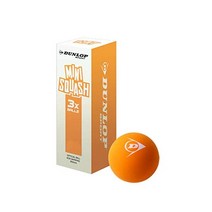 던롭 스포츠 미니 스쿼시 볼, Orange(Ages 7 to 10)