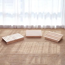 [천삼백케이] [플라팜] 편백나무 발받침대 황금각도형, 단품