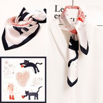 스카프 작은 네모난 수건 여성 여름 봄가을 얇은 100 실크 누에실 장식 셋업 4775291988