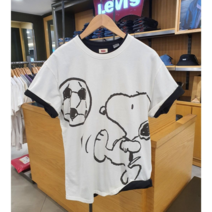 [리바이스] 공용 스누피 콜라보 오버핏 그래픽 반팔티셔츠 NC순천점