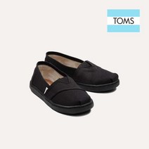 [탐스] [공식] 키즈 알파가타 벨크로 슬립온 All Black