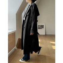 l2023신상l DAZY 라펠 칼라 허리띠 트렌치코트 217773