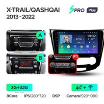 TEYES SPRO Plus 자동차 라디오 멀티미디어 비디오 플레이어 내비게이션 닛산 X-트레일 xtrail X-Trail 3 T32 2013 - Qashqai 2 J11, XTra. SPROp 32 AB-F1