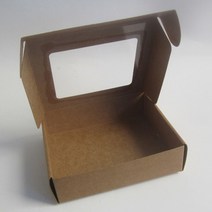 머핀 포장 휘낭시에박스 에그타르트포장 쿠키박스 10pcs cajas de carton, 크래프트 브라운, 21x15x5cm