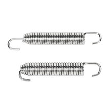 바이크 오토바이 배기 2 Pcs 75mm 파이프 머플러 스프링 Yamaha YZ125 YZ250 YZ250X Kawasaki KDX200 KDX220 KX500 Suzuki RM1, [01] 2 Pcs