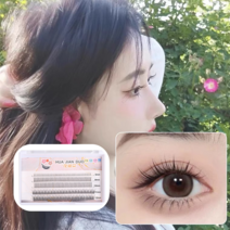 인조속눈썹 부분 가닥 속눈썹연장 V형 A형 아래속눈썹 컬혼합세트 자연스러운/사은품증정/가벼운속눈썹/대용량, 1세트