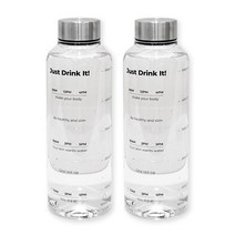 브이오틀 500ML 타임보틀 물병 물통, 투명x2