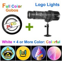 3d 홀로그램 프로젝터 광고 디스플레이 커스텀 37mm1.46 Rgb 고보 카드 + 숍, 화려하고 광고 램프