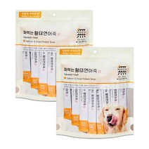 바우와우 무마진 짜먹는 대용량 강아지 보양 츄르 35p 490g 삼계탕죽/소고기야채죽/황태연어죽, 황태연어죽490gx2개