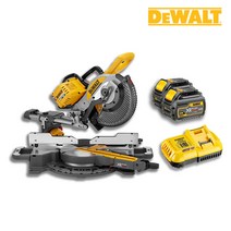 디월트 DCS727T2 10인치 배터리 충전 각도절단기 세트, 1세트