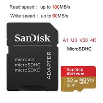 블랙박스 sd카드 SanDisk 마이크로 SD 카드 메모리 32GB 64GB 128GB 256GB MicroSD Max 200 MB/s Extreme P, 09 Extreme 32GB