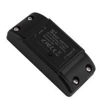 Tuya Wifi 미니 스마트 스위치 무선 시간 제어 조명 홈 오토메이션 모듈 Alexa Google 홈과 호환 가능, 02 1Pc Black