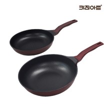 키친아트 금상첨화 IH 티타늄코팅 인덕션겸용 후라이팬세트 2종A 후24+궁28, 단품