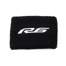 야마하 R6 YZF-R6 YZFR6 YZF R6S 오토바이 앞 브레이크 저수지 양말 유체 오일 탱크 커버 시스 슬리브 & 키 체인 링, 1 piece sock-White