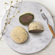 찹쌀떡(팥앙금) & 콩쑥개떡(팥앙금) -(개별포장 30입 1박스 1.8kg ), 찹쌀떡 30입+콩쑥개떡 30입(3.6kg 총2박스)