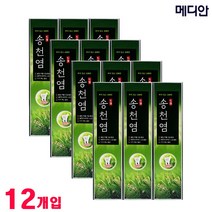 다봄마켓 개운한 솔잎향 짜지않고 상쾌한 송천염 치약, 12개입, 120G