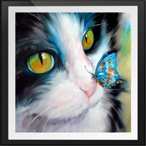 보석십자수 명화 5D DIY 다이아몬드 페인팅 자수 만화 동물 공예 스킬자수, 01 20*20cm, 04 4