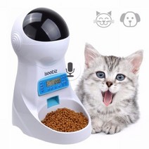 강아지 자동급식기 고양이 자율배식 자율급식 급여기 공급기 반려견 사료 배식기, LCD Food Feeder_CHINA