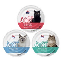 고양이 캔 160g x 24개 습식 주식 닭 맛살 연어 참치 그레인프리 사조 옵티원, 닭안심&참치