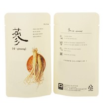 (보성)스탠딩파우치 인삼 100매 칼라6도 한약봉지