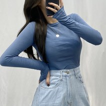 VANANA2 여리핏 슬림 여성 워머 긴팔 티셔츠